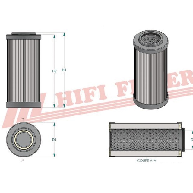 Filtre Hydraulique SH 62002 Hifi Filter référence fournisseur HIFSH62002